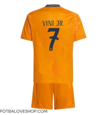 Real Madrid Vinicius Junior #7 Dětské Venkovní Dres 2024-25 Krátký Rukáv (+ trenýrky)